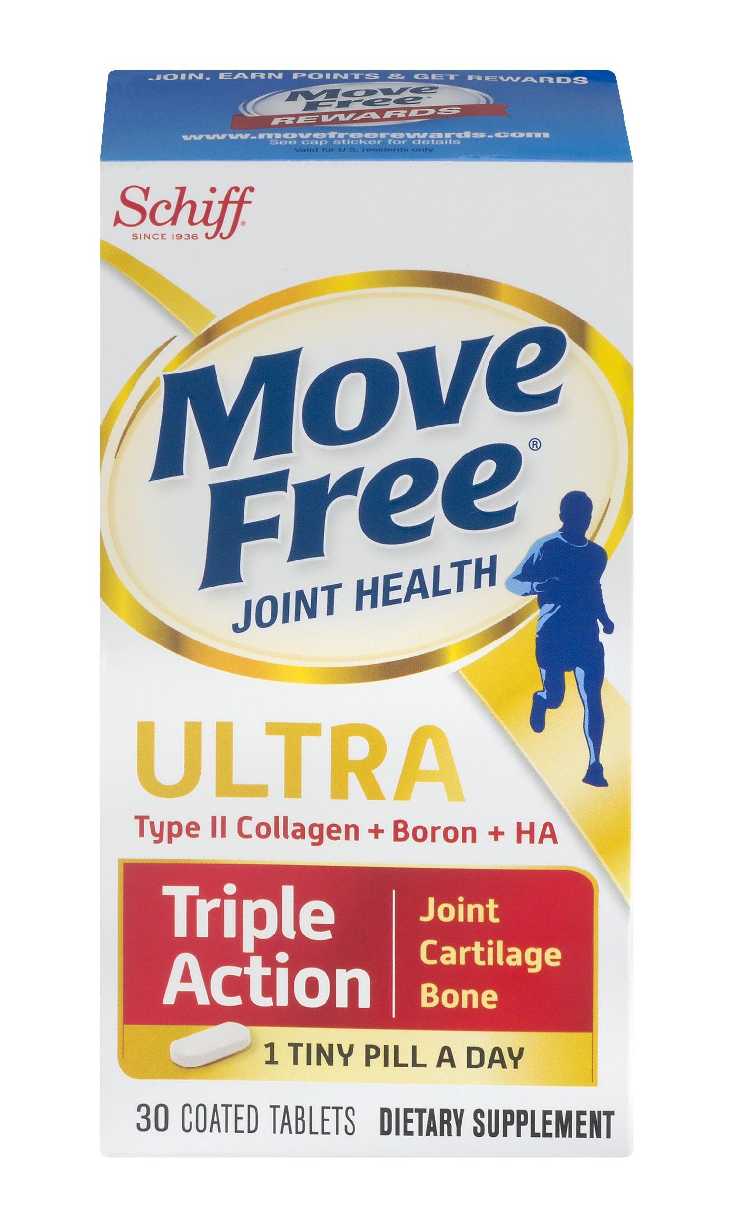 Schiff Move Free Ultra Coated Tablets - 30 ct pkg